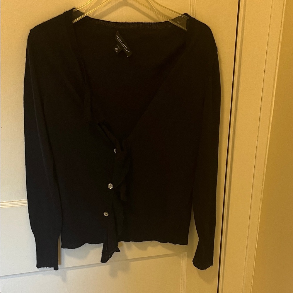 Navy Button-Up Cardigan